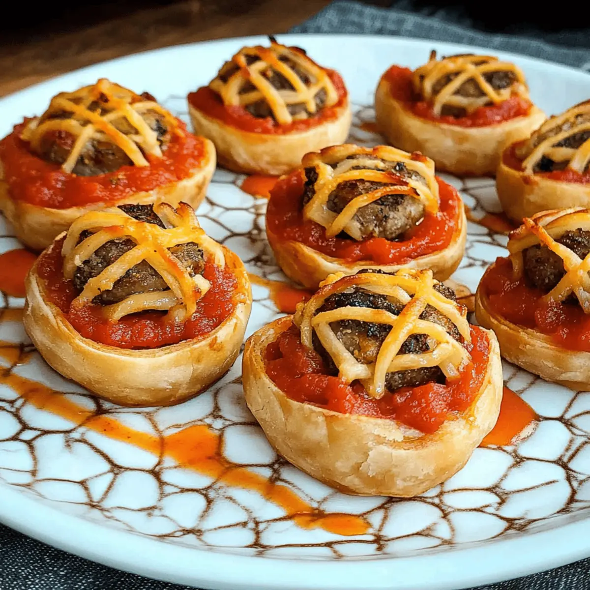 Halloween Mummy Meatballs