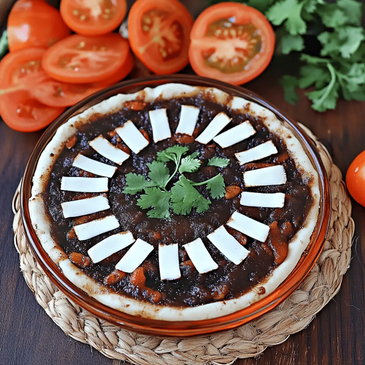 Spider Web Black Bean Dip