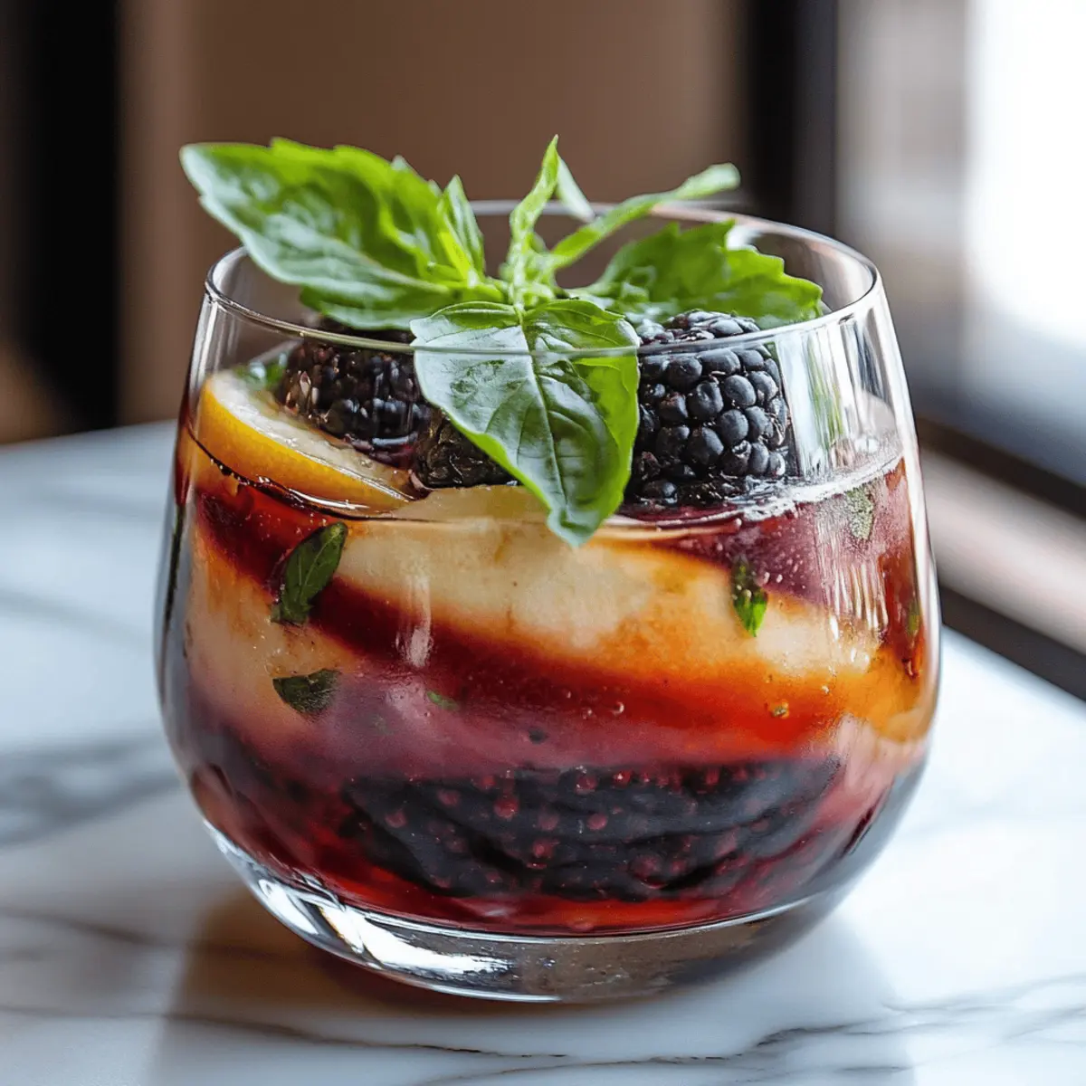 Blackberry Basil Blast Mocktail