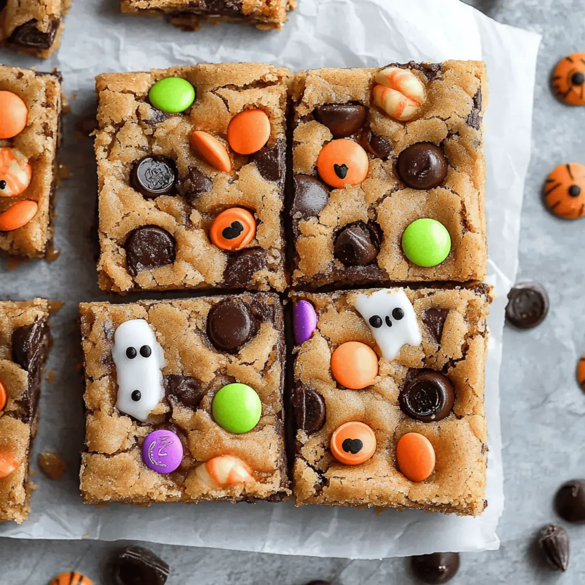 Halloween Candy Cookie Bars
