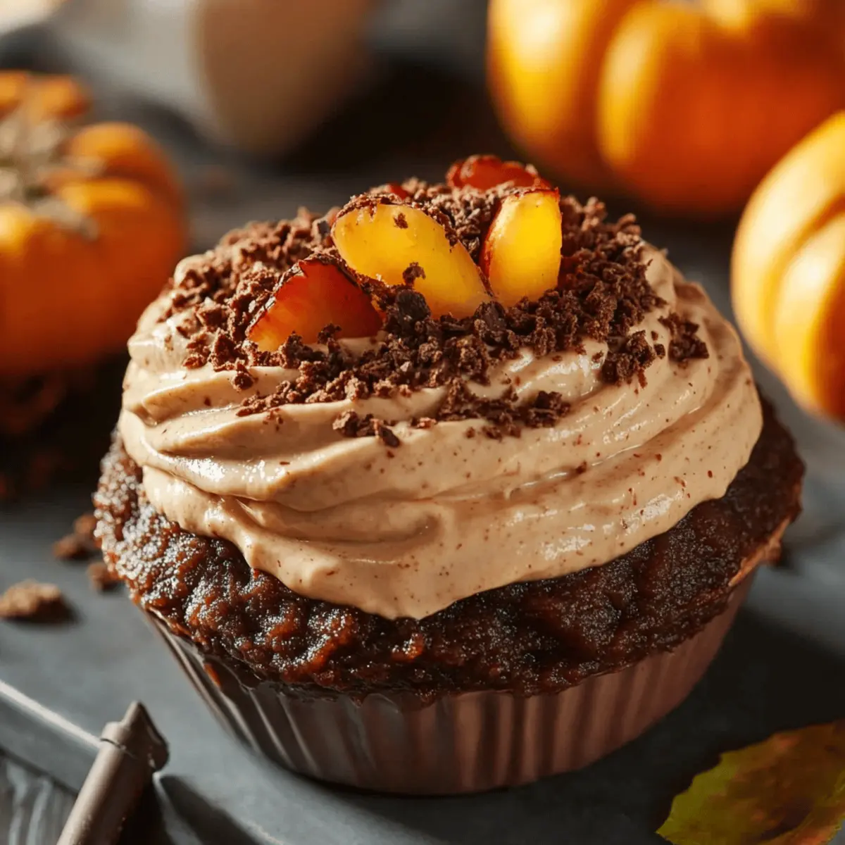 Pumpkin Cheesecake Dip with Crumbled Dirt