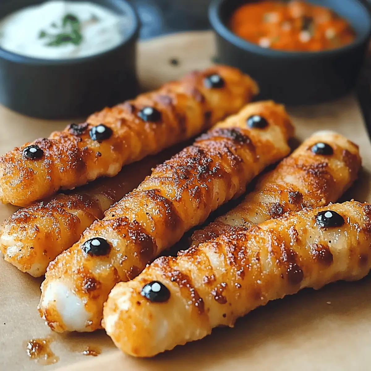 Mummy Mozzarella Sticks