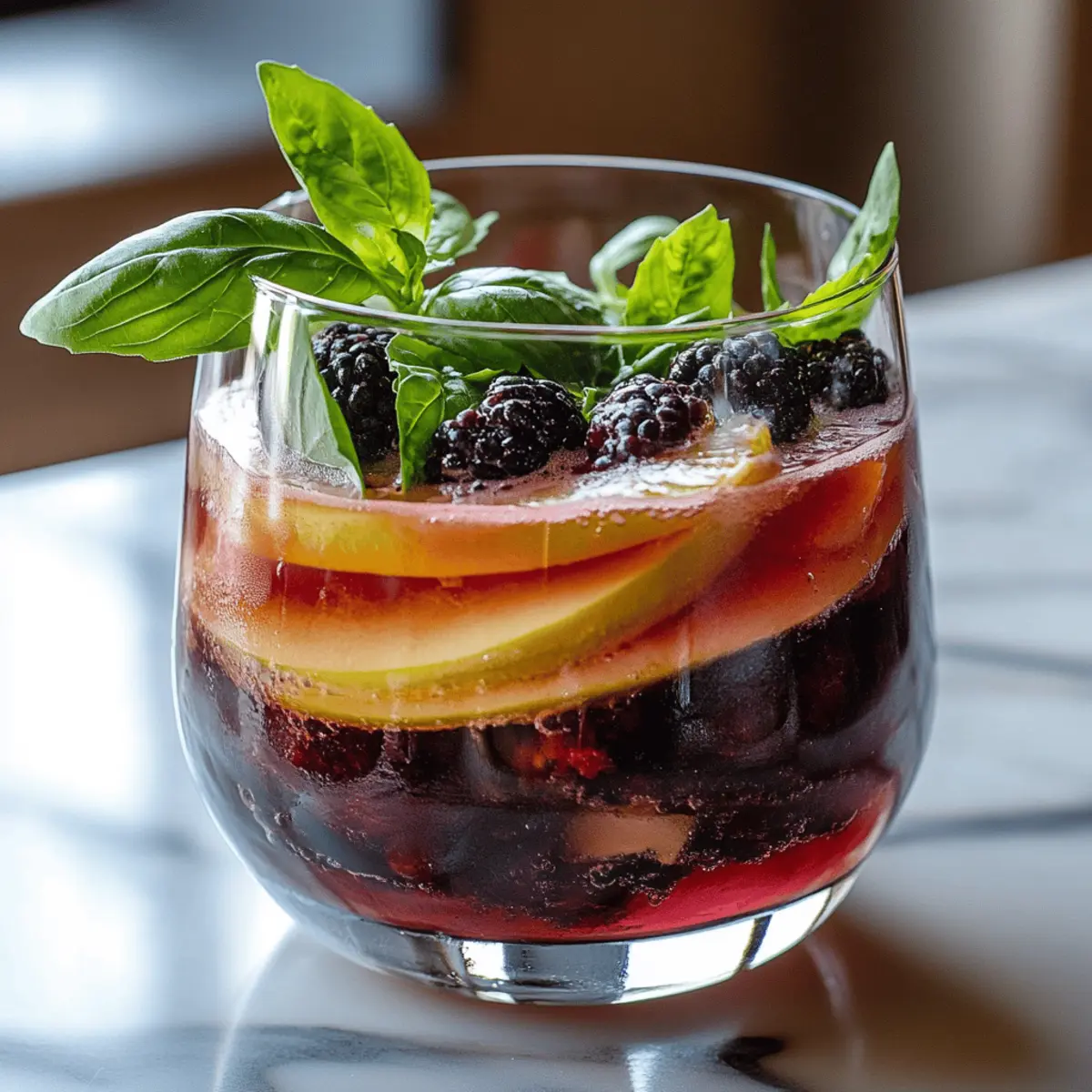 Blackberry Basil Blast Mocktail