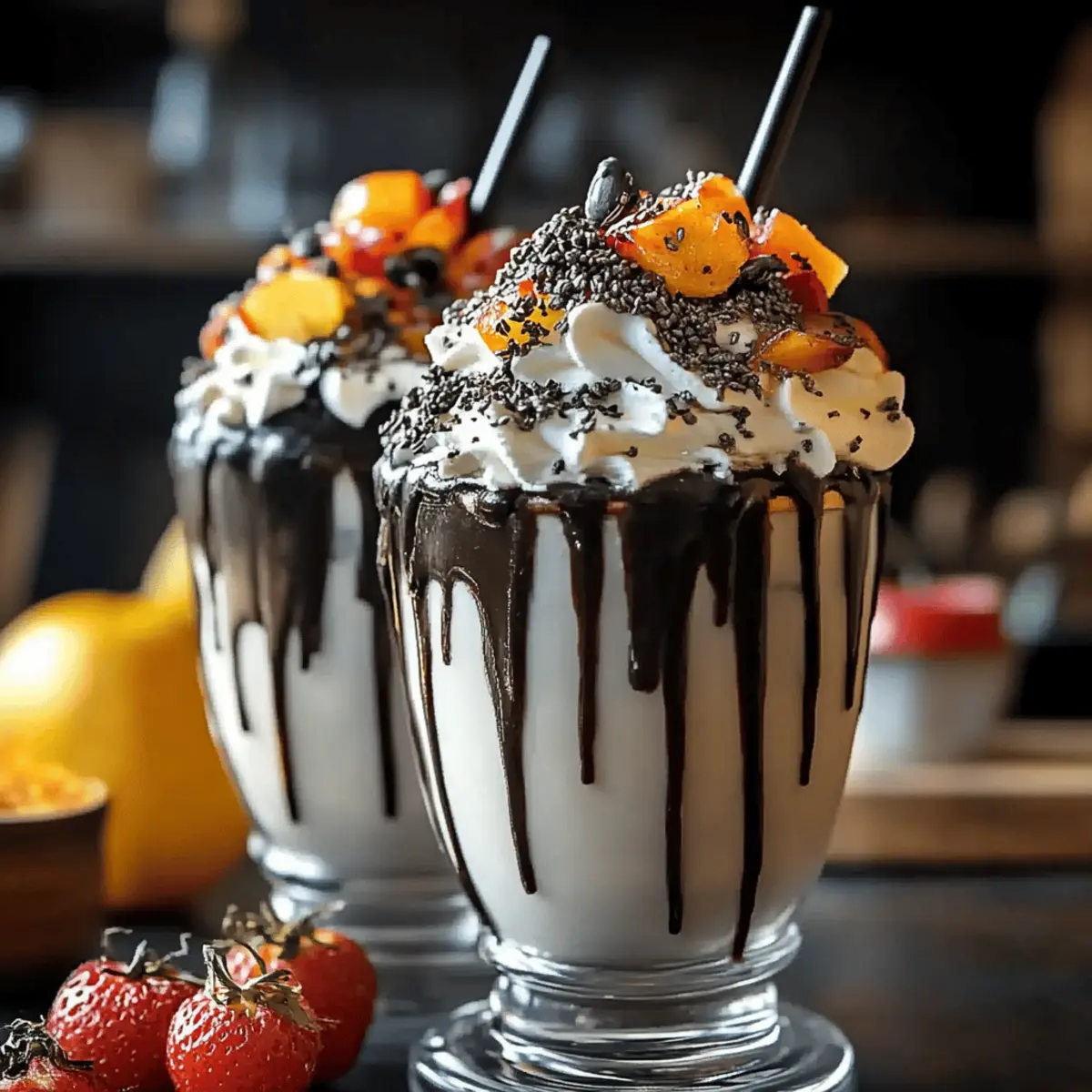 Black Halloween Milkshake