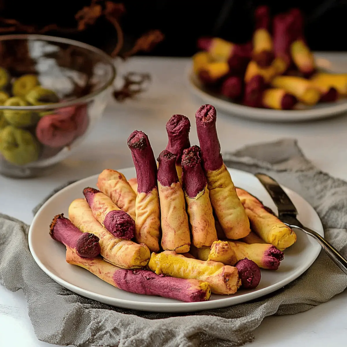 Creepy Witch Finger Cookies