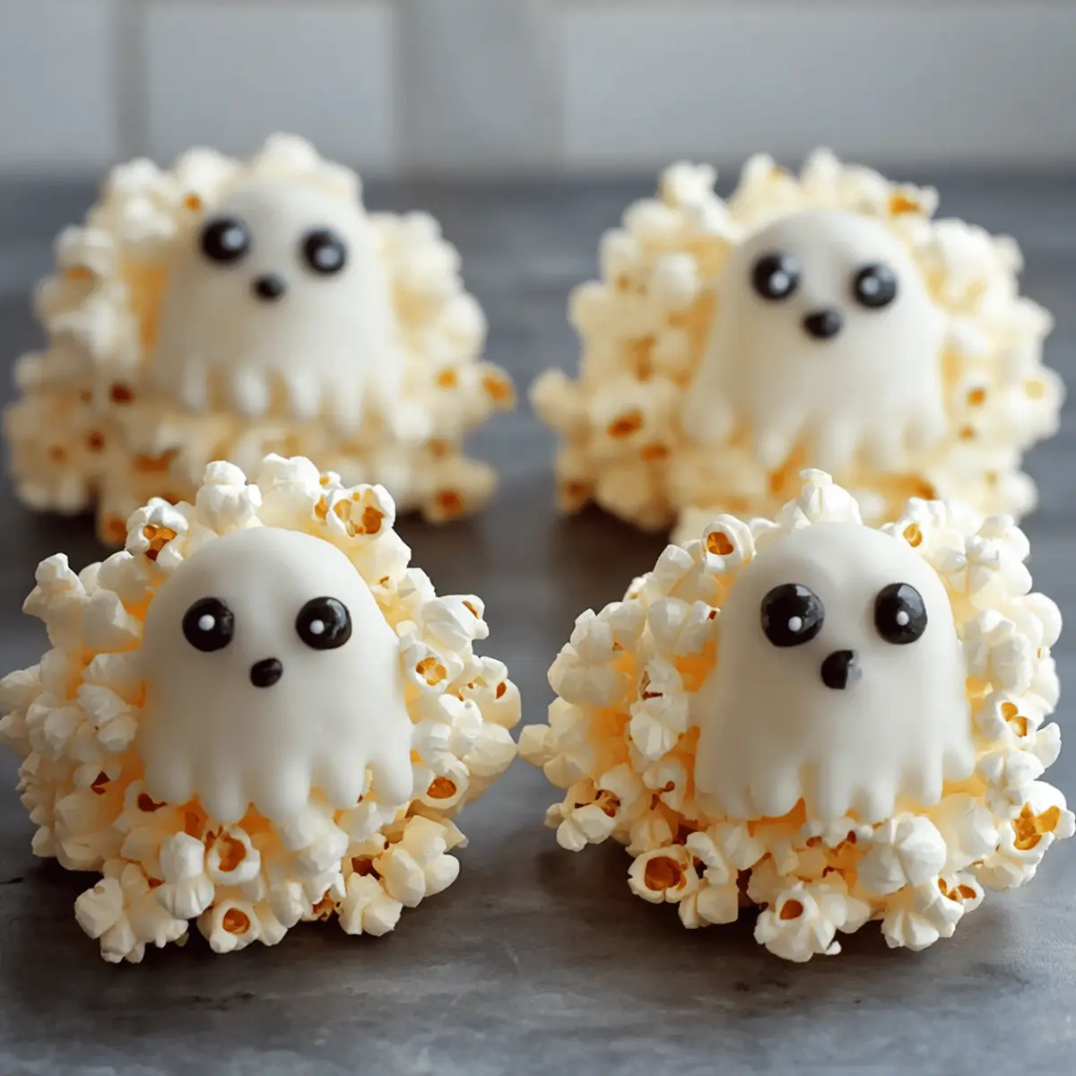 Ghost Popcorn Balls