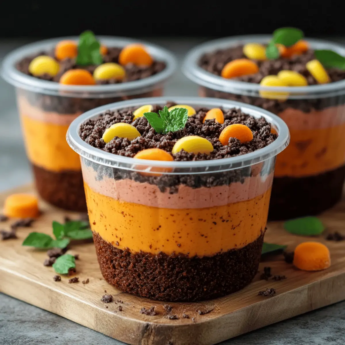 Pumpkin Patch Dirt Cups