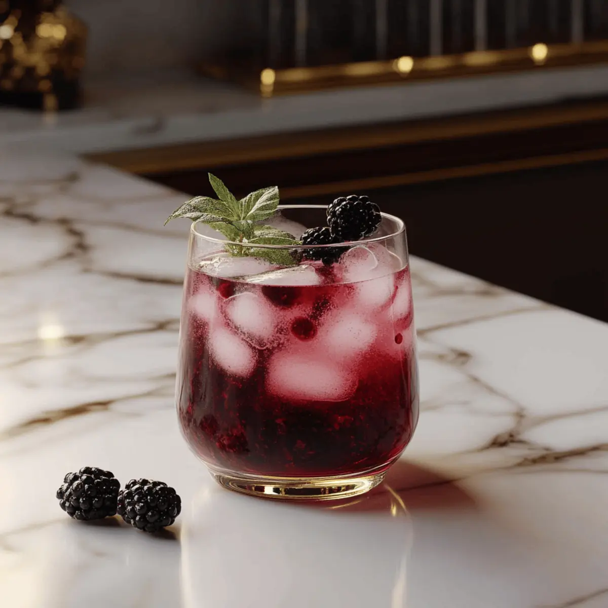 Blackberry Spider Soda Mocktail