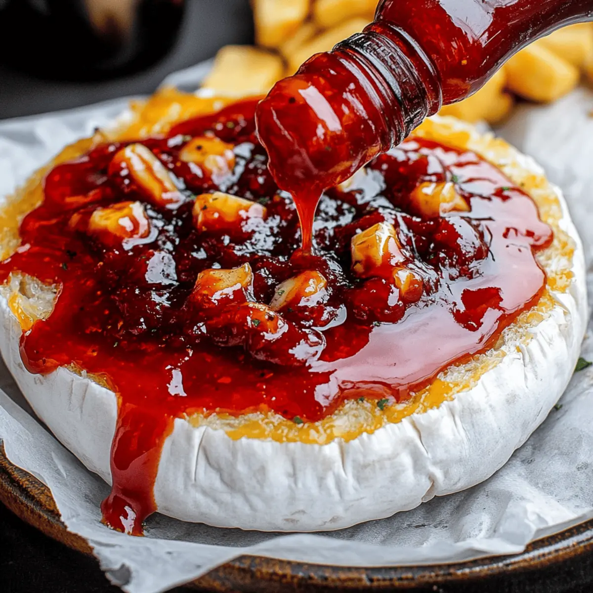Halloween Bloody Baked Brie