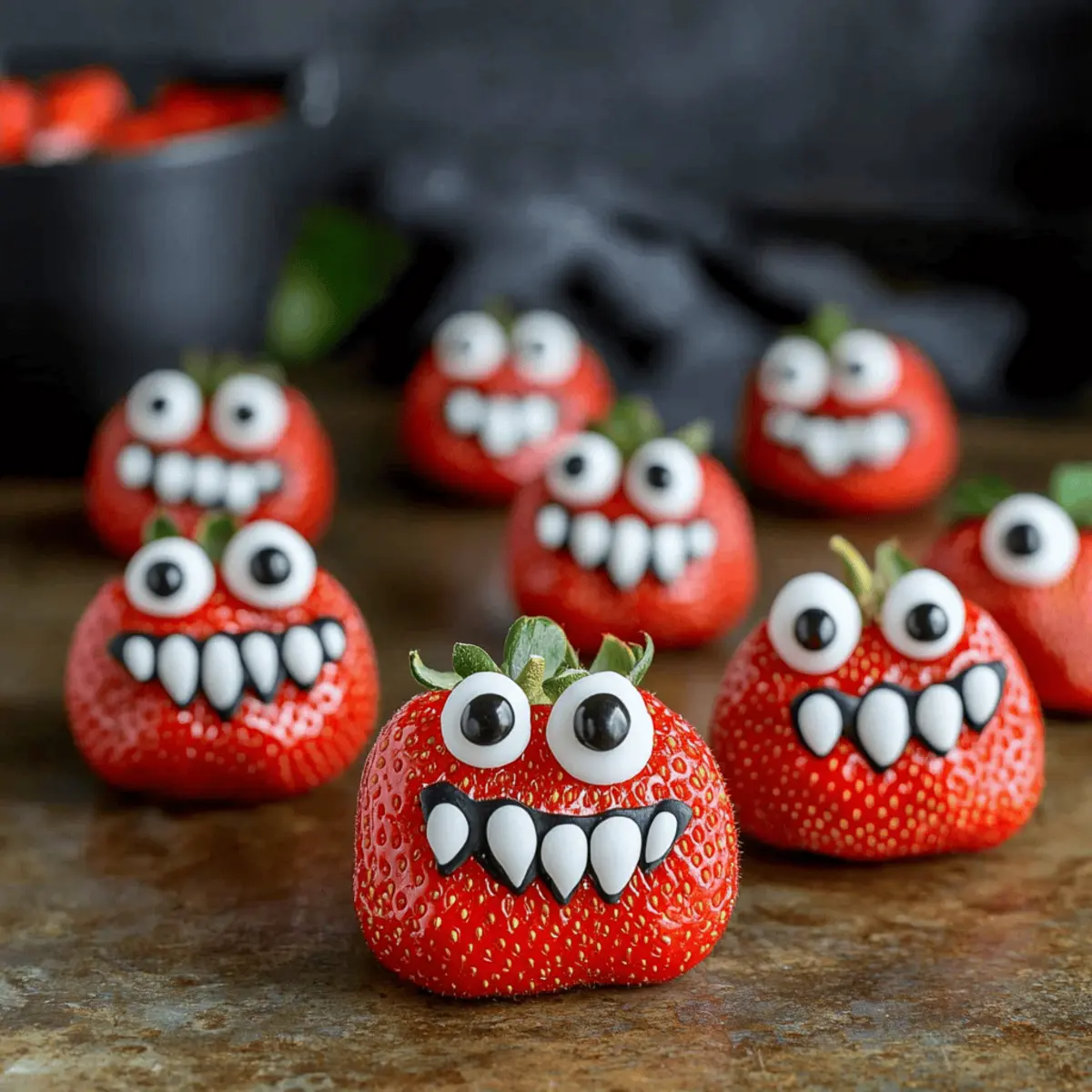 Strawberry Halloween Monsters