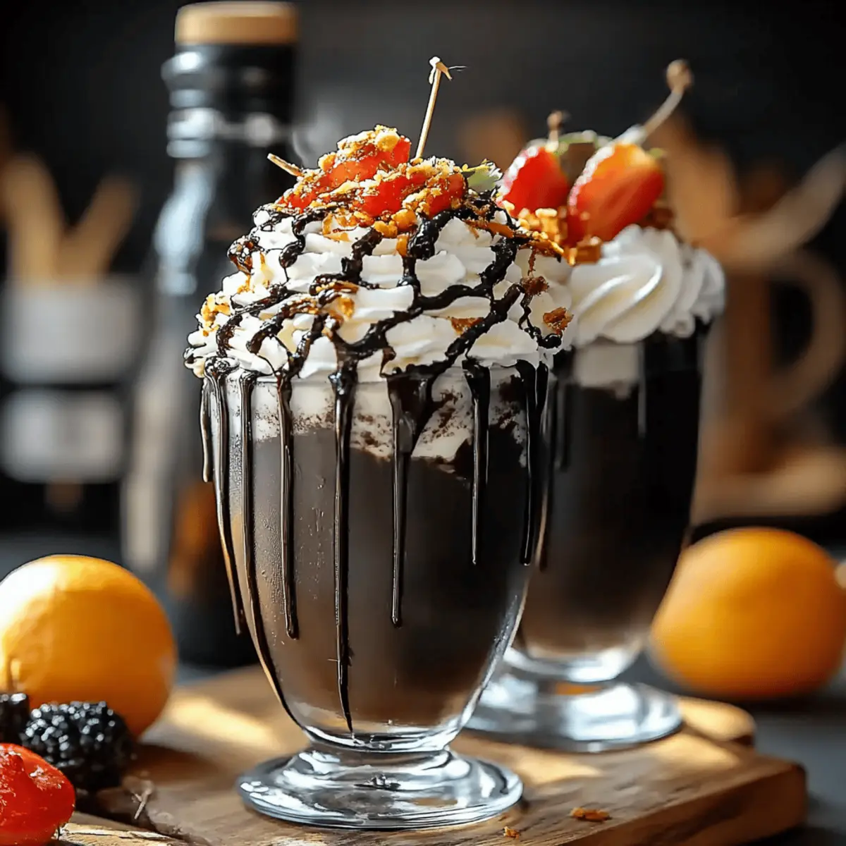 Black Halloween Milkshake