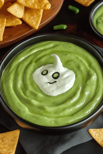 Witch’s Brew Salsa Verde & Cream Dip