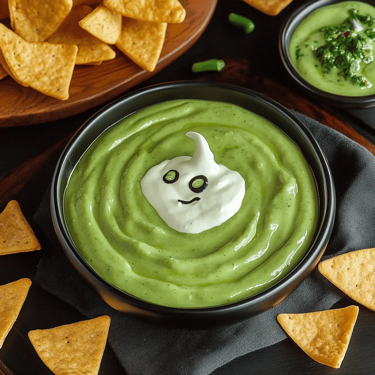 Witch’s Brew Salsa Verde & Cream Dip