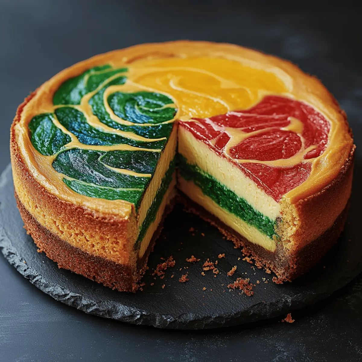 Hogwarts Houses Butterbeer Swirl Cheesecake