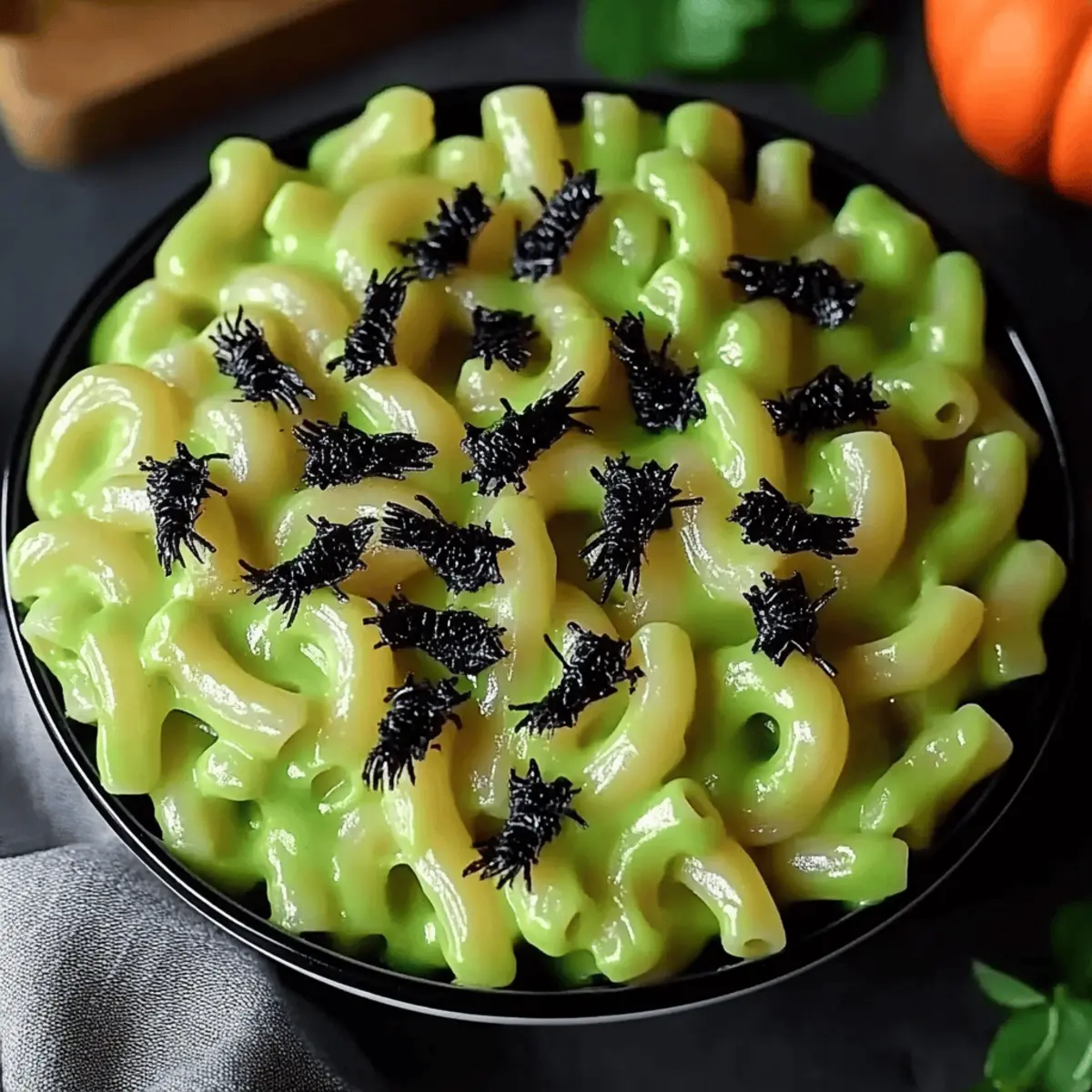 Halloween Monster Mac and Cheese