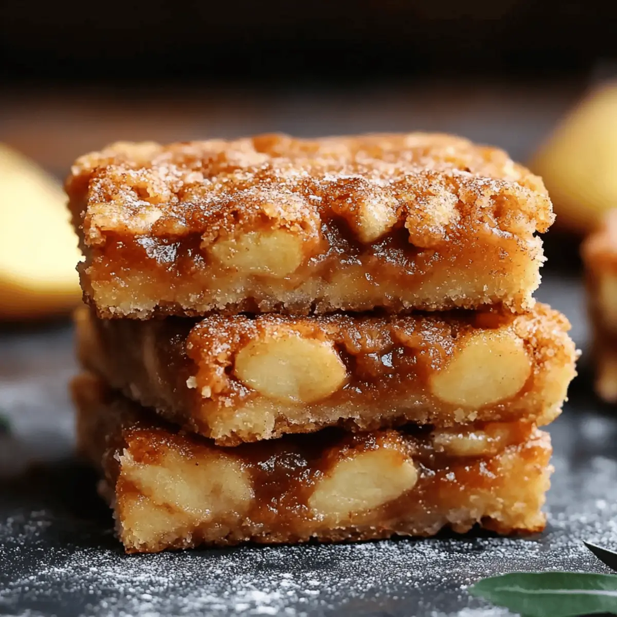 Apple Snickerdoodle Bars