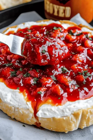 Halloween Bloody Baked Brie