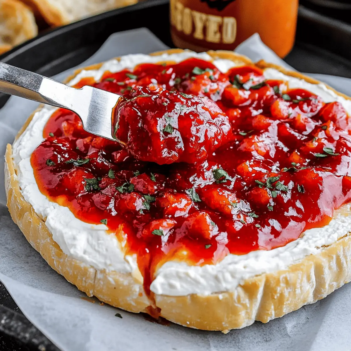 Halloween Bloody Baked Brie