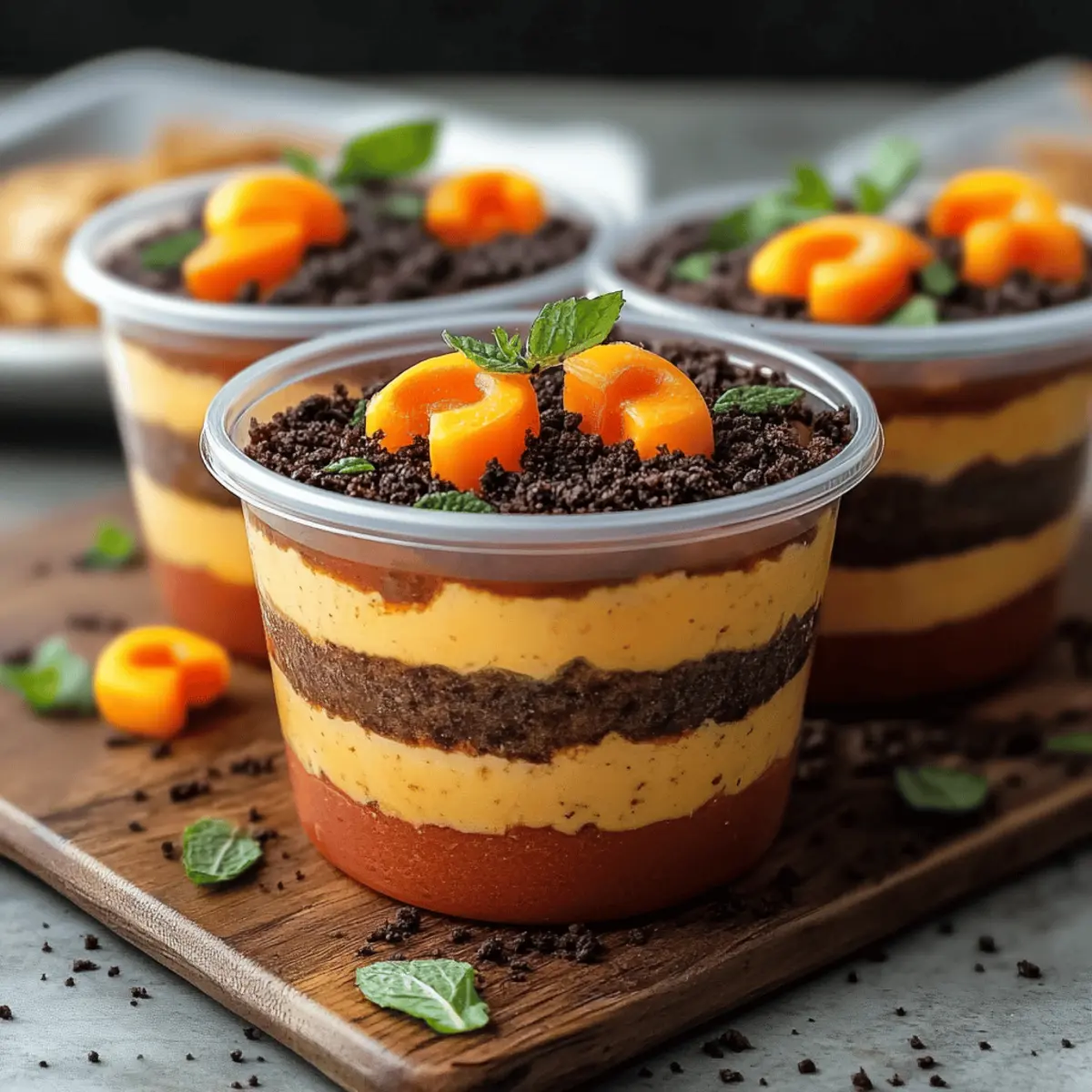 Pumpkin Patch Dirt Cups
