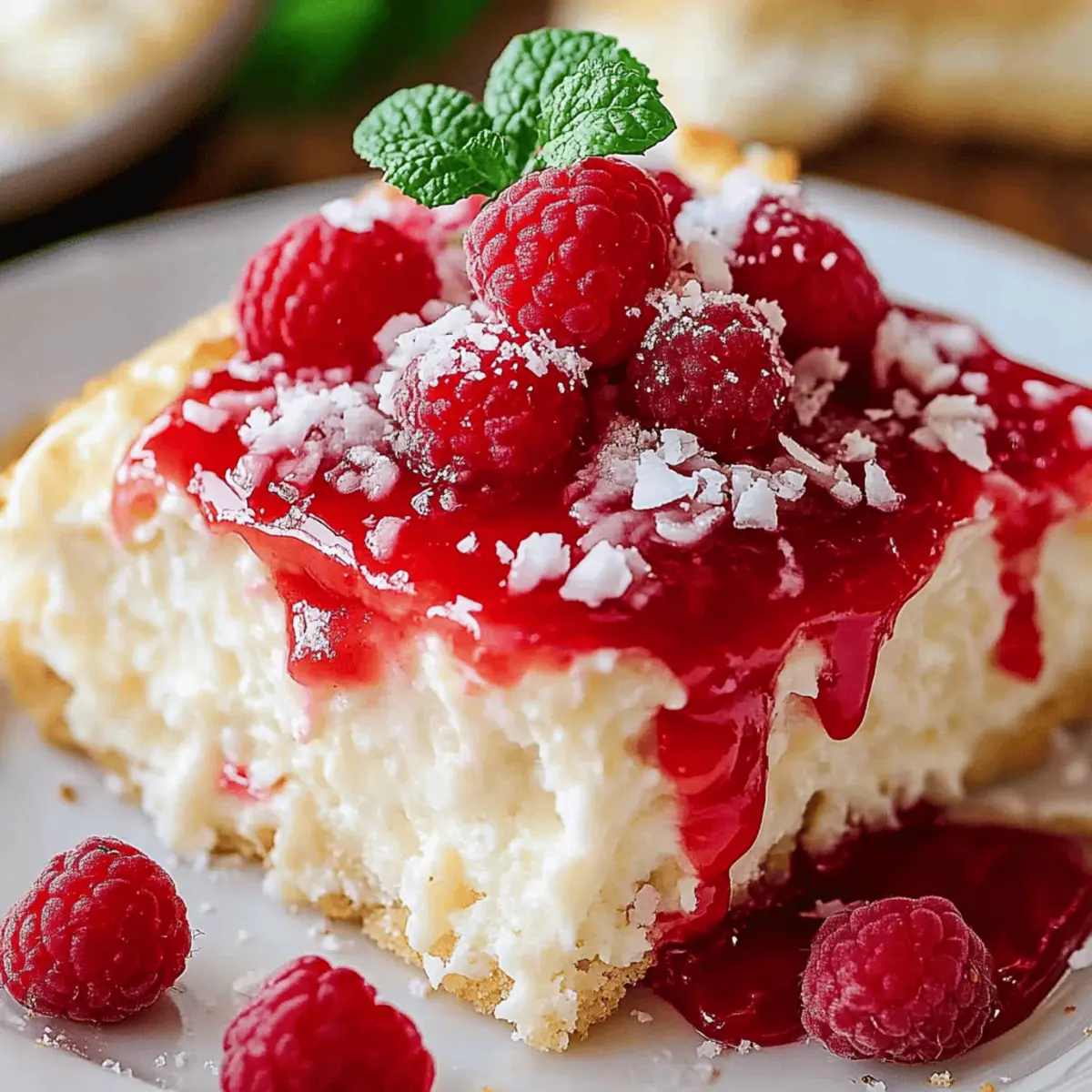 Raspberry Zinger Poke Cake