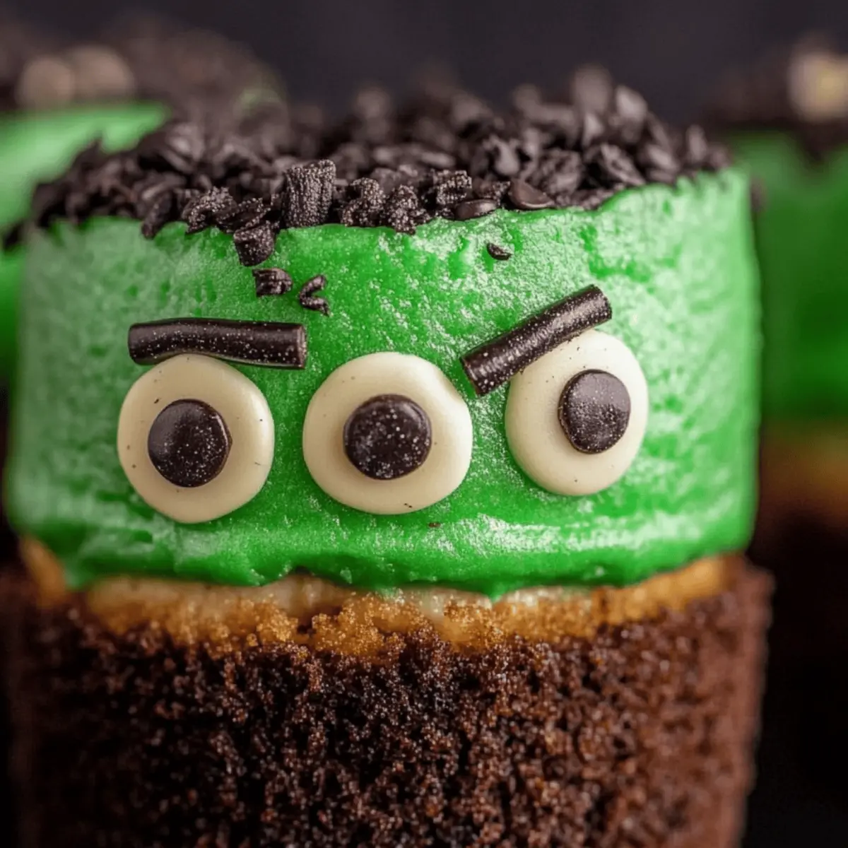 Frankenstein Mini Cheesecakes