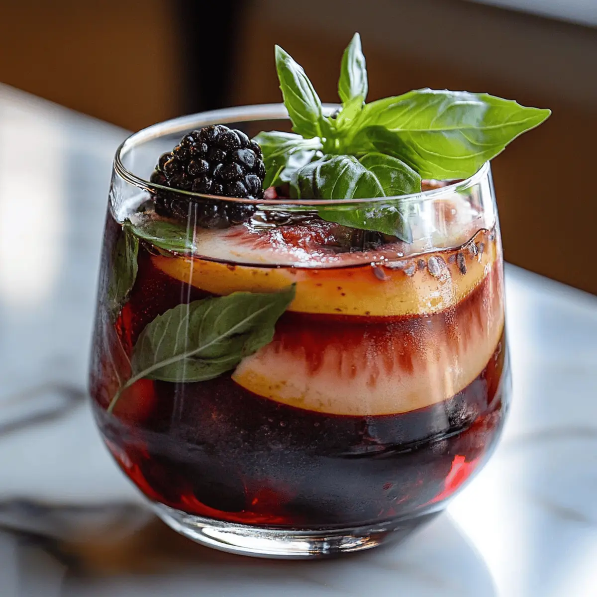 Blackberry Basil Blast Mocktail