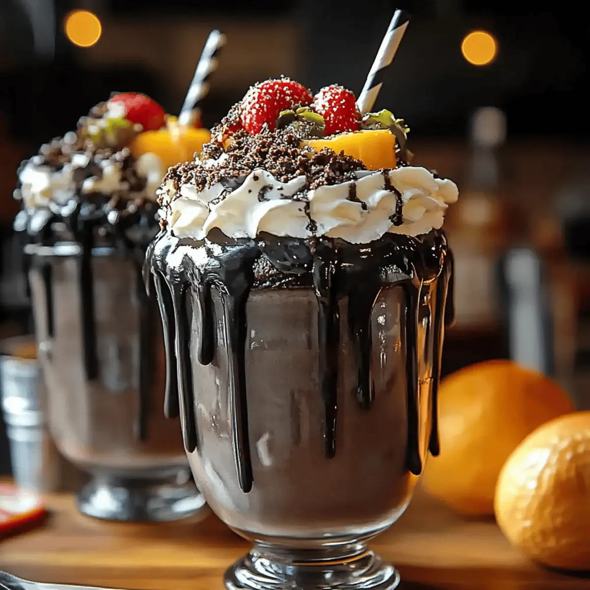 Black Halloween Milkshake