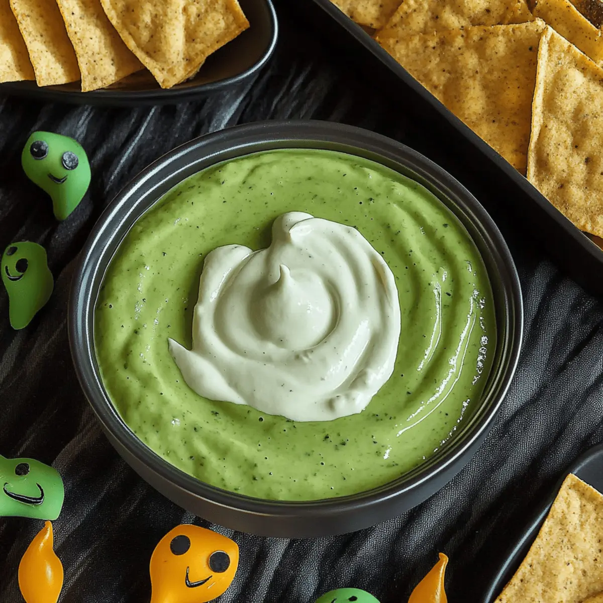 Witch’s Brew Salsa Verde & Cream Dip