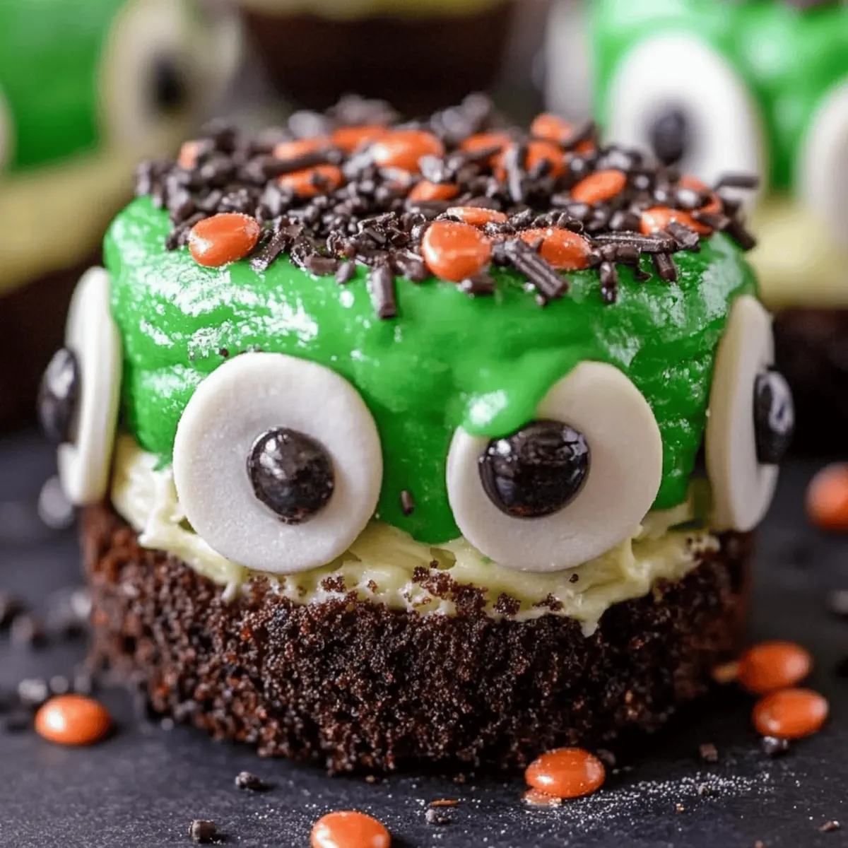 Frankenstein Mini Cheesecakes