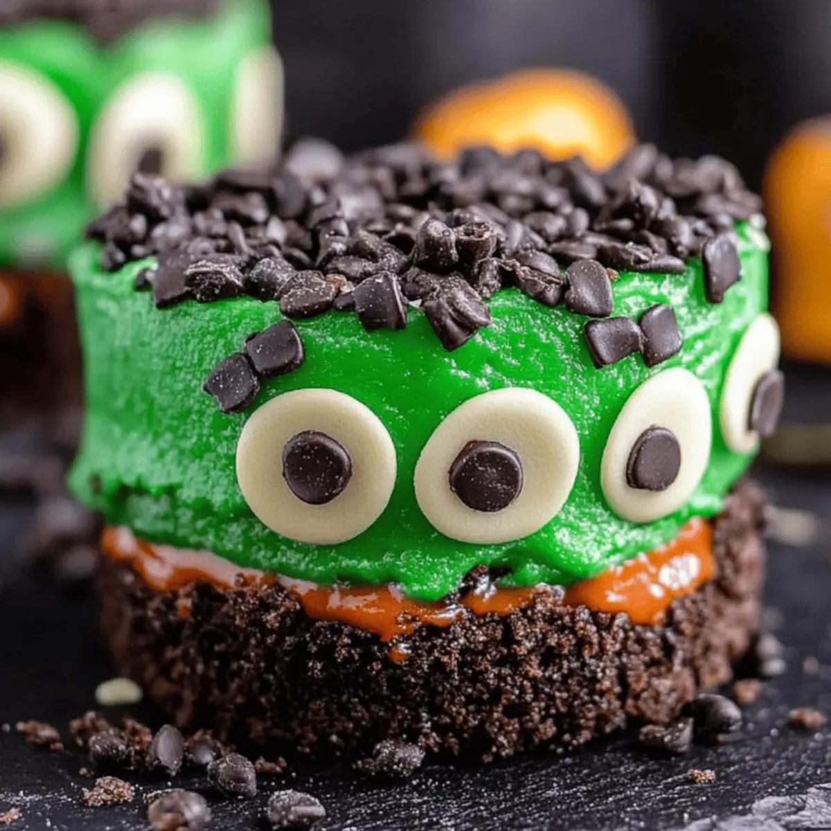 Frankenstein Mini Cheesecakes