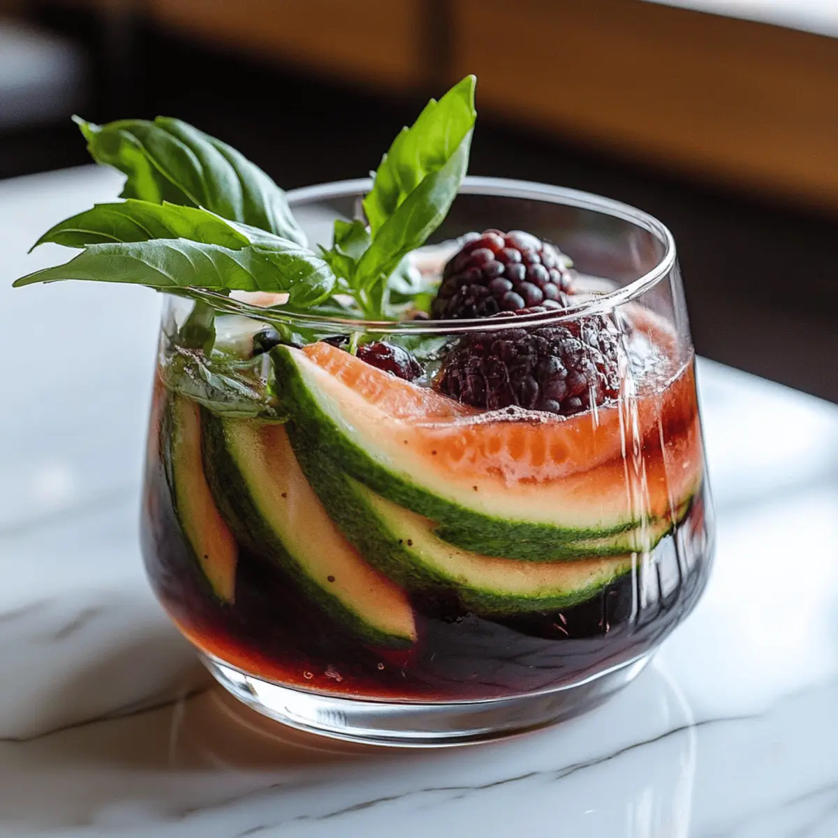 Blackberry Basil Blast Mocktail