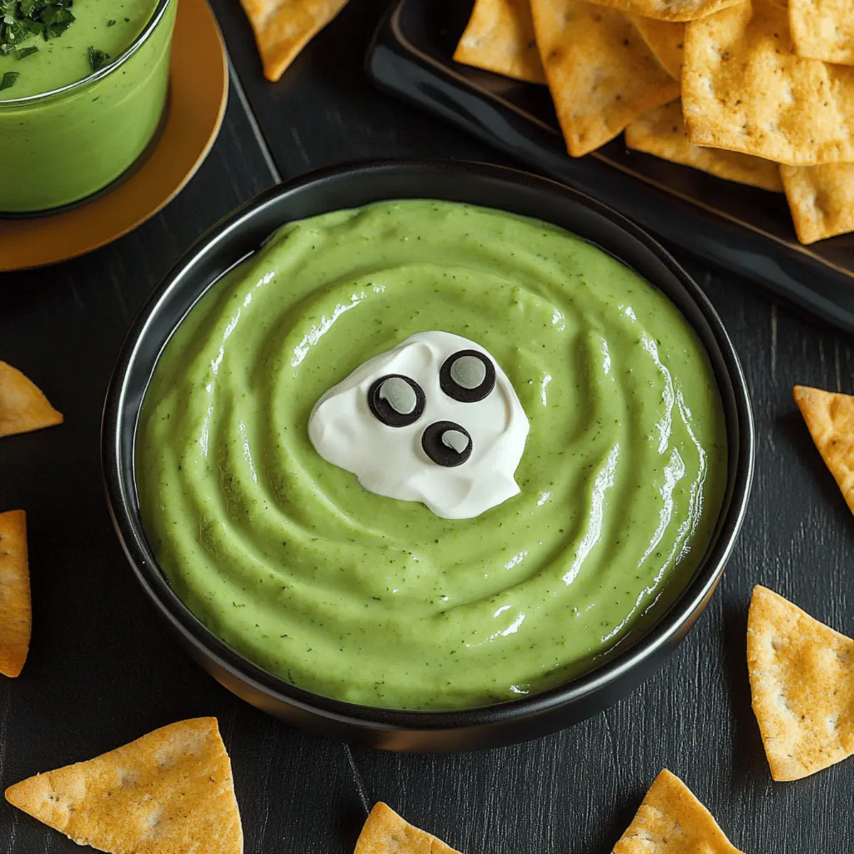Witch’s Brew Salsa Verde & Cream Dip