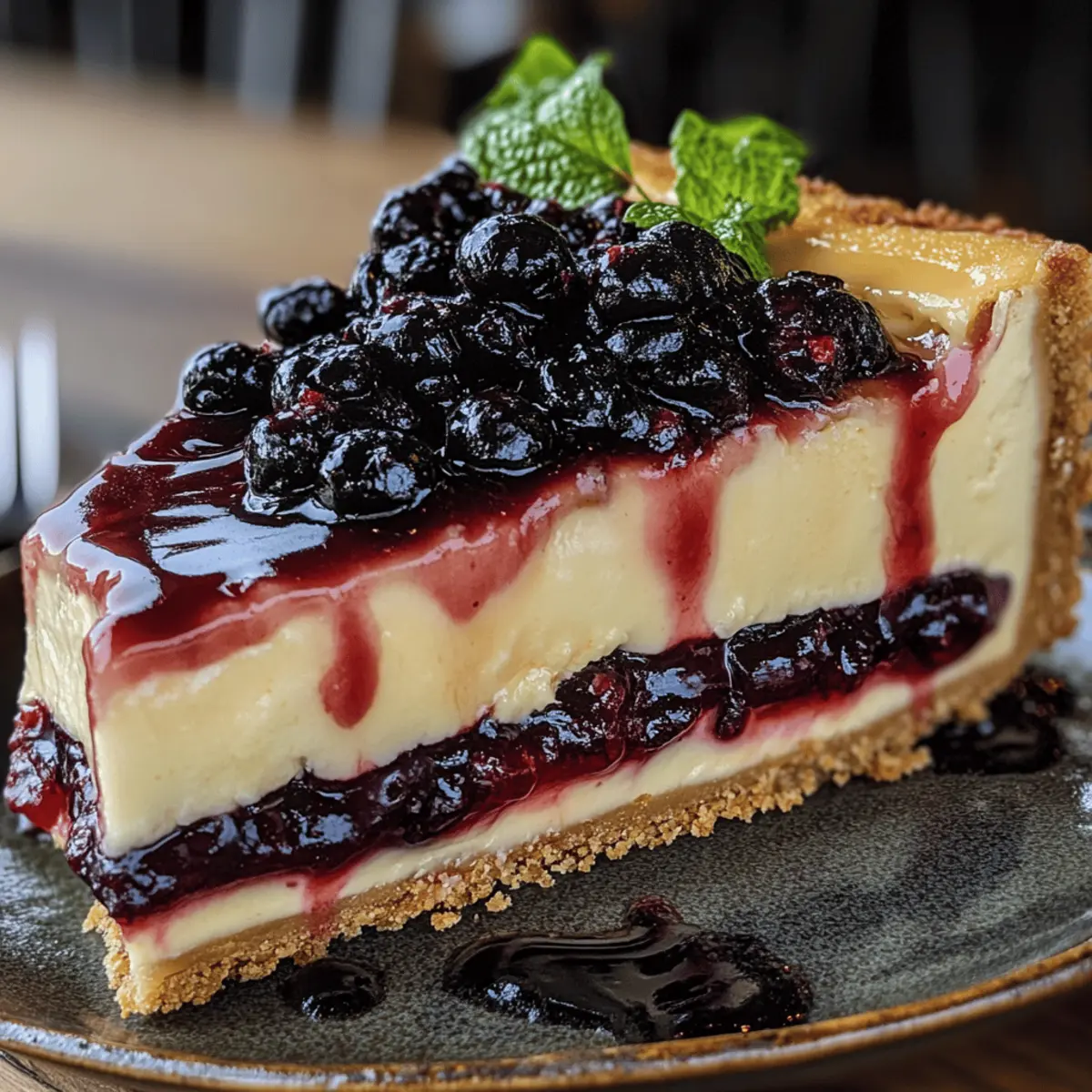 Blueberry Bliss Cheesecake