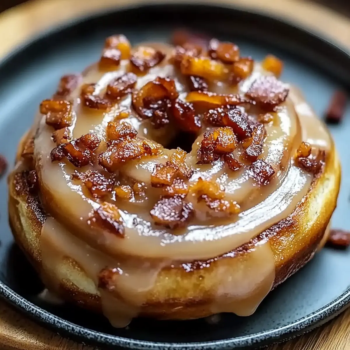 Bourbon Maple Beef Bacon Cinnamon Rolls