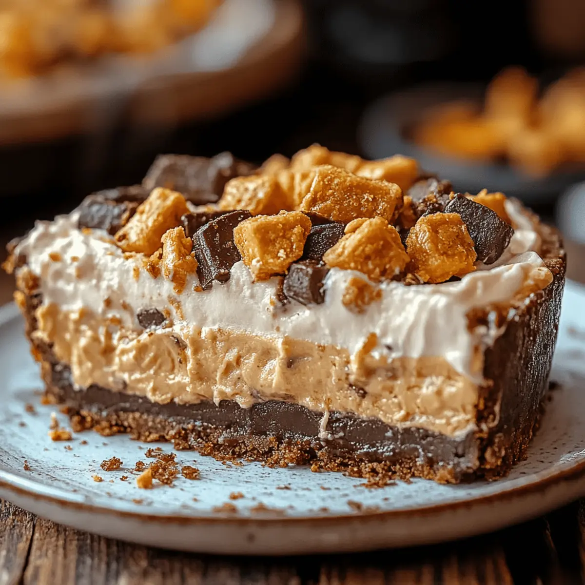 Butterfinger Peanut Butter Pie