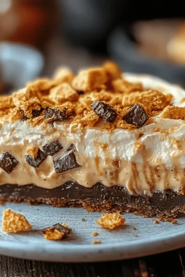 Butterfinger Peanut Butter Pie