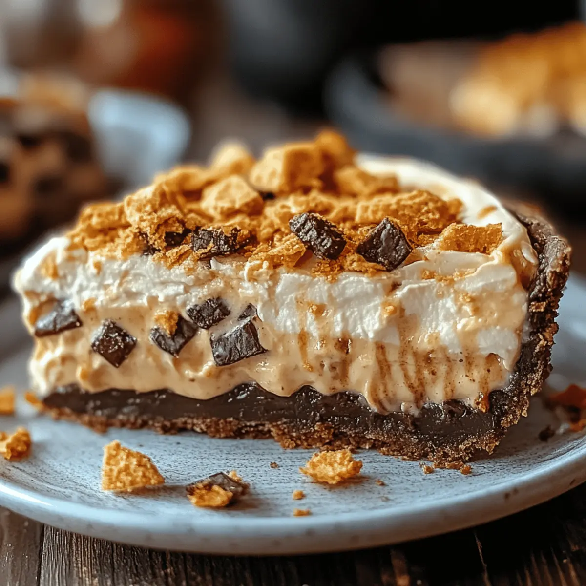 Butterfinger Peanut Butter Pie