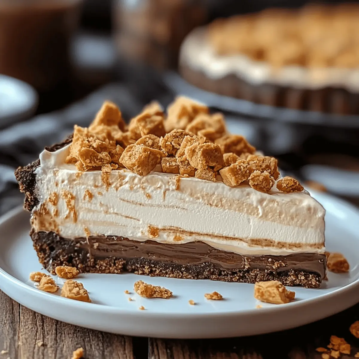 Butterfinger Peanut Butter Pie