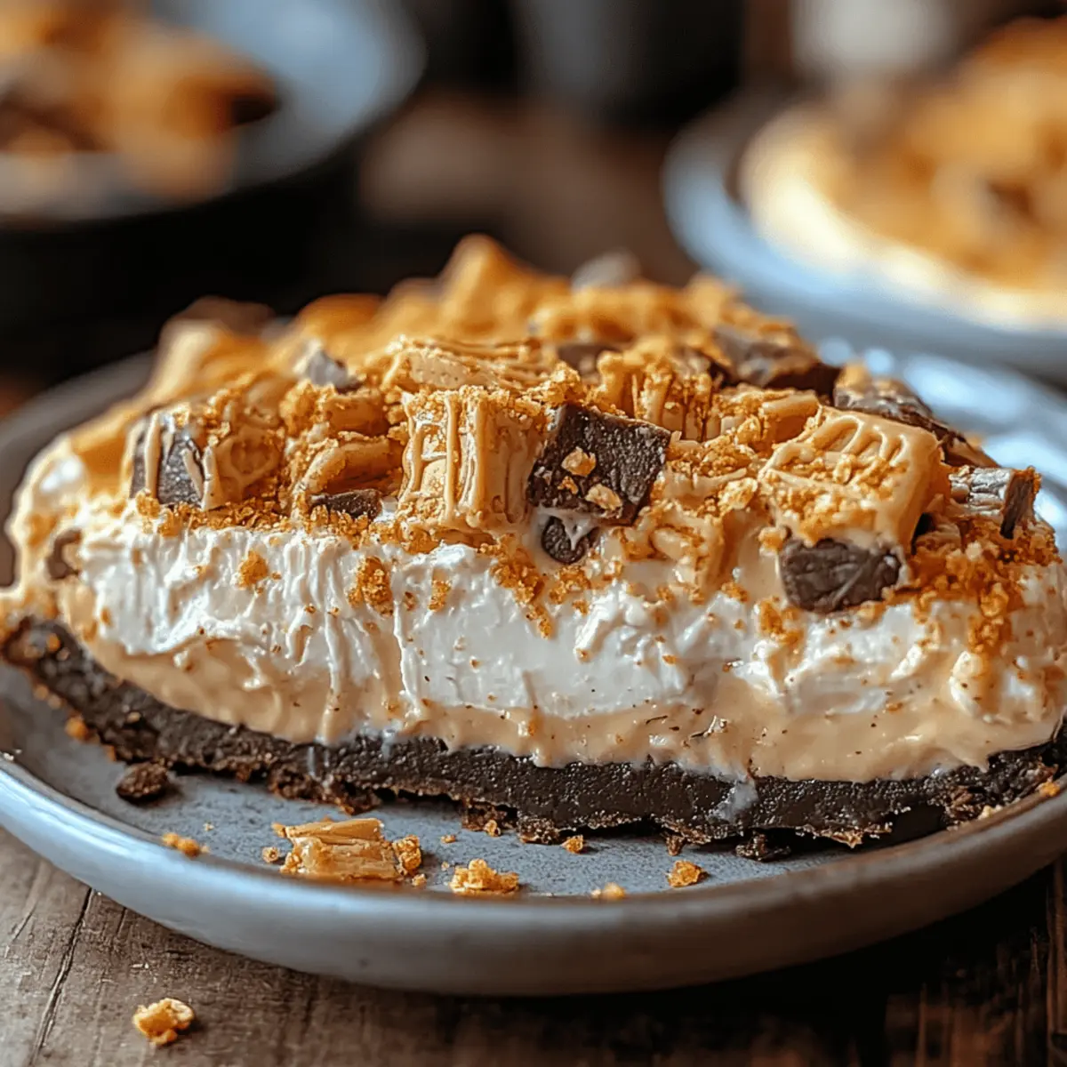 Butterfinger Peanut Butter Pie