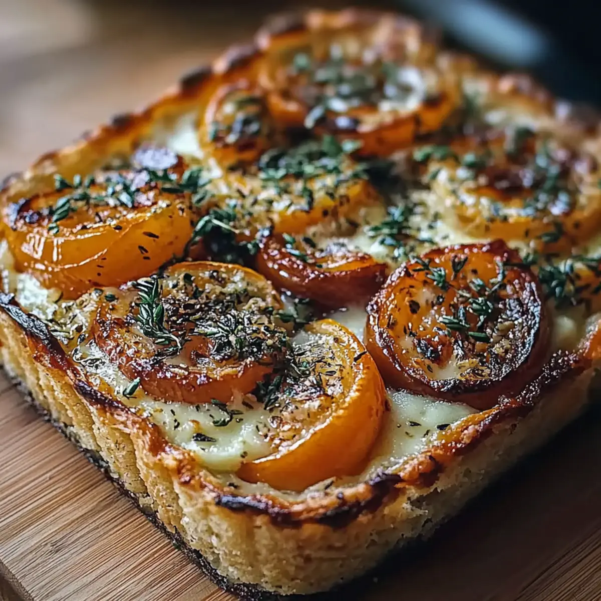 Caramelized Onion Butternut Squash Tart