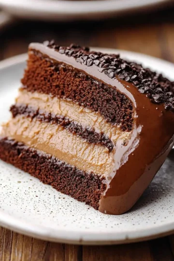 Dark Chocolate Mousse Cake