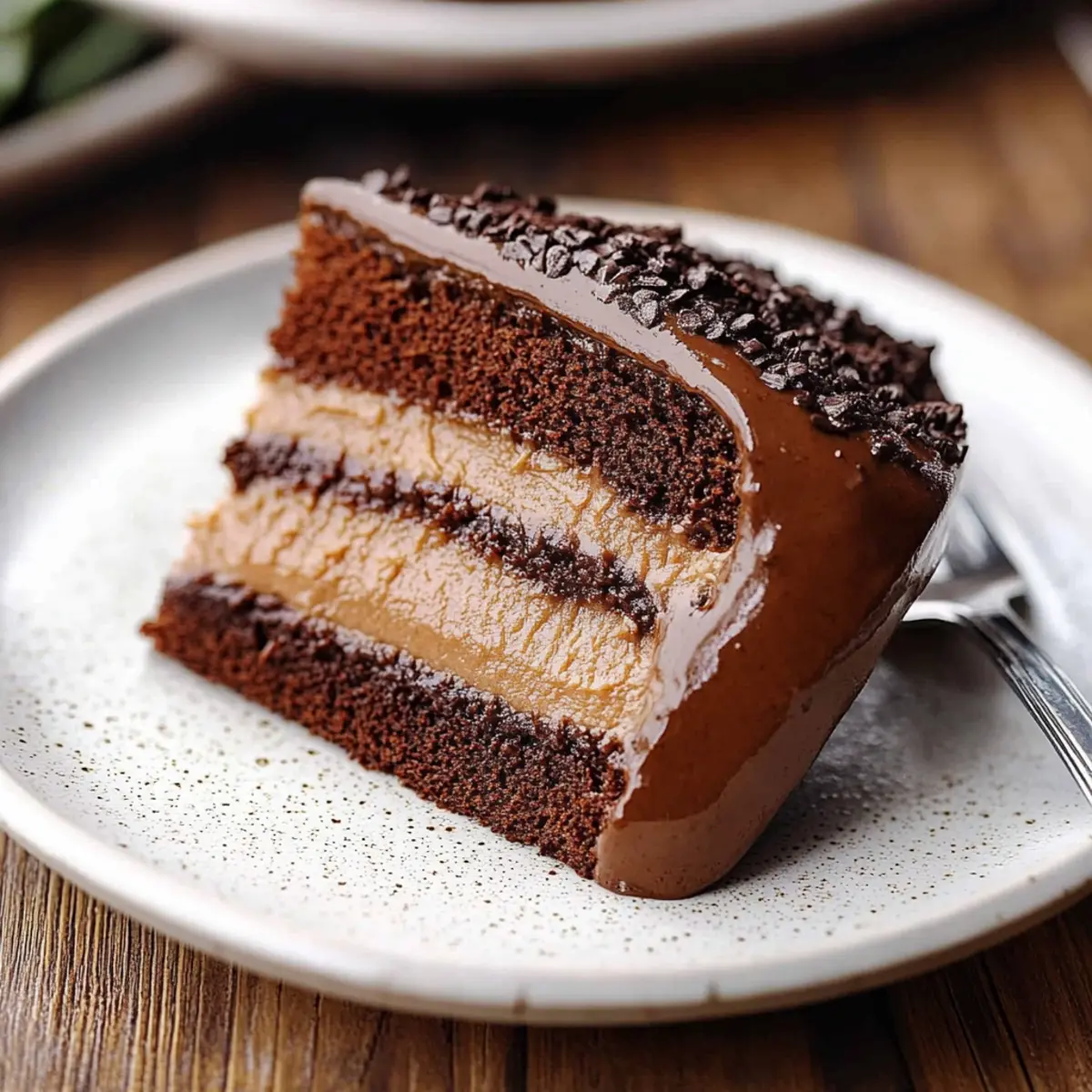 Dark Chocolate Mousse Cake