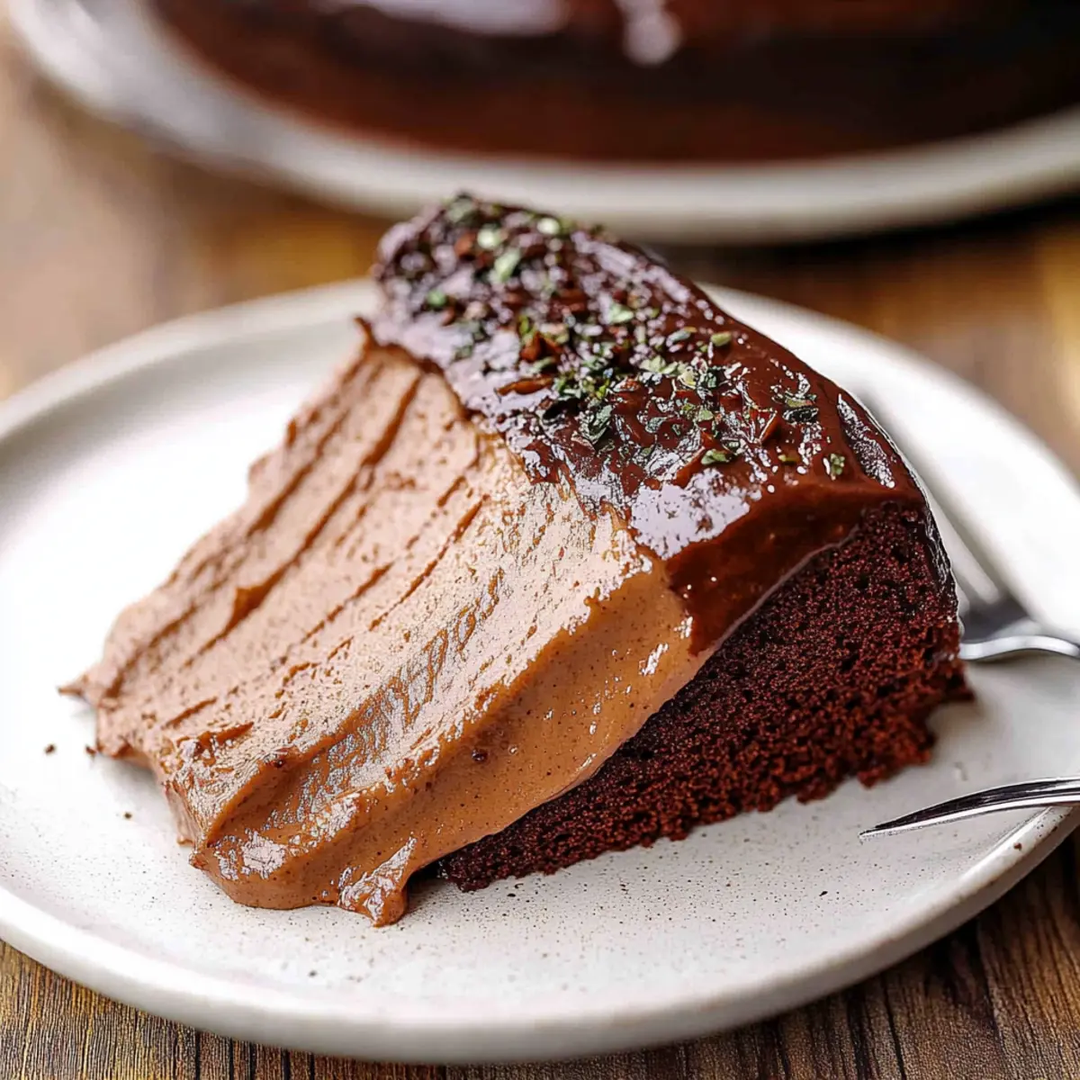 Dark Chocolate Mousse Cake