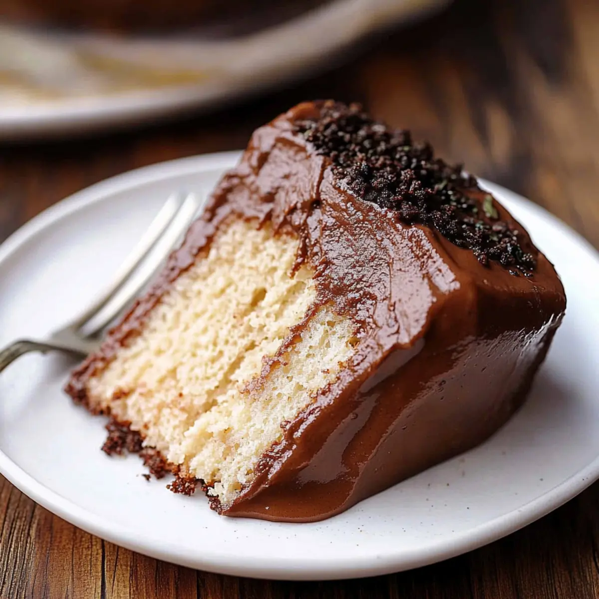 Dark Chocolate Mousse Cake