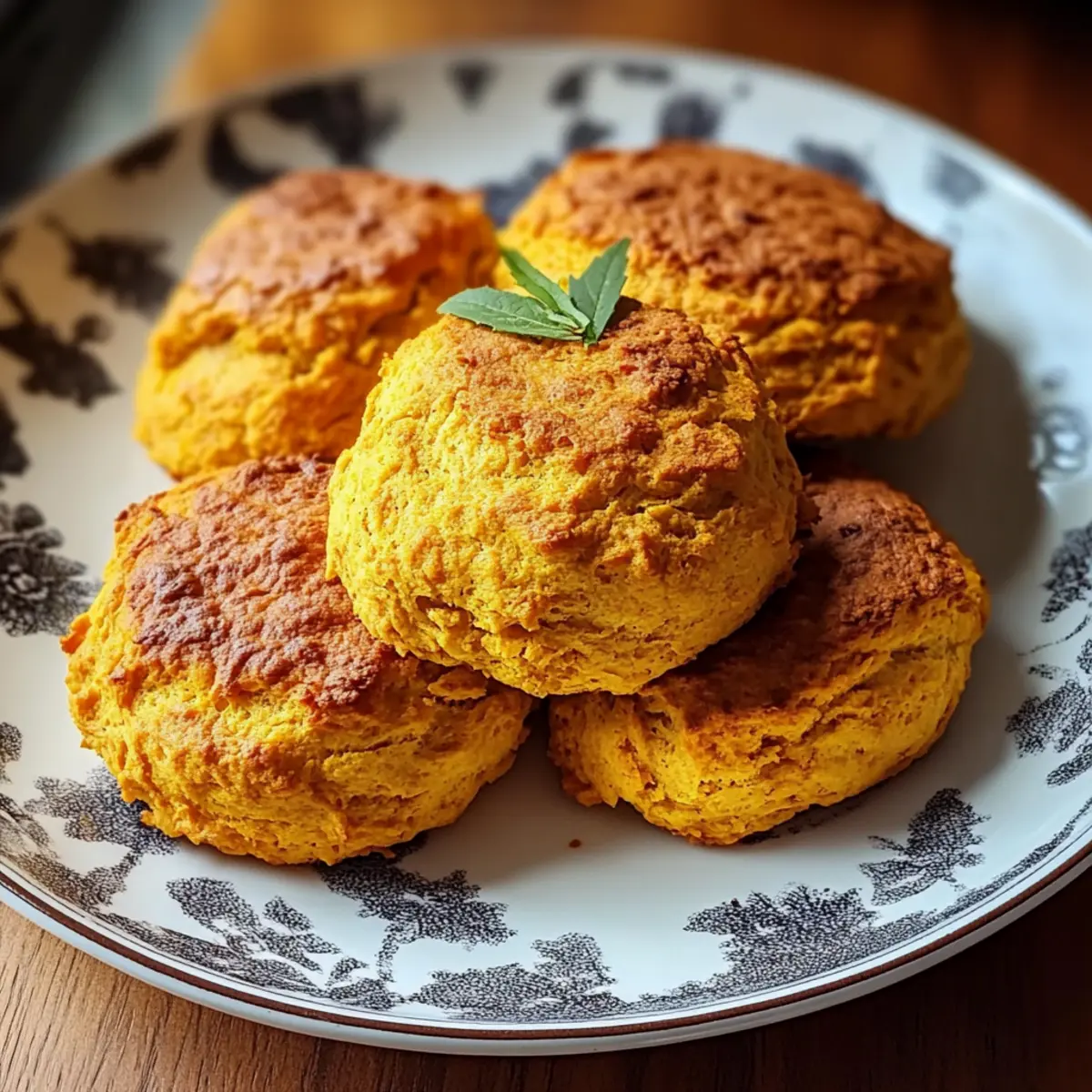 Fluffy Spiced Pumpkin Biscuits