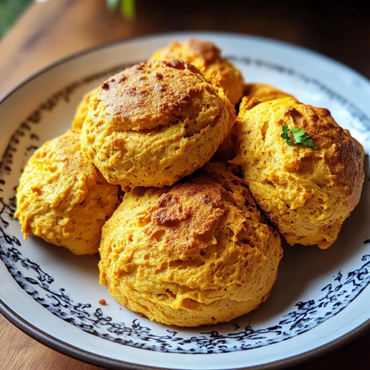Fluffy Spiced Pumpkin Biscuits