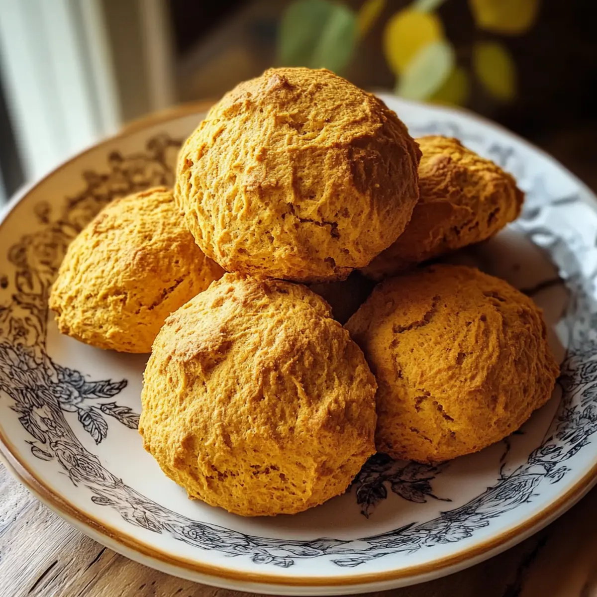 Fluffy Spiced Pumpkin Biscuits