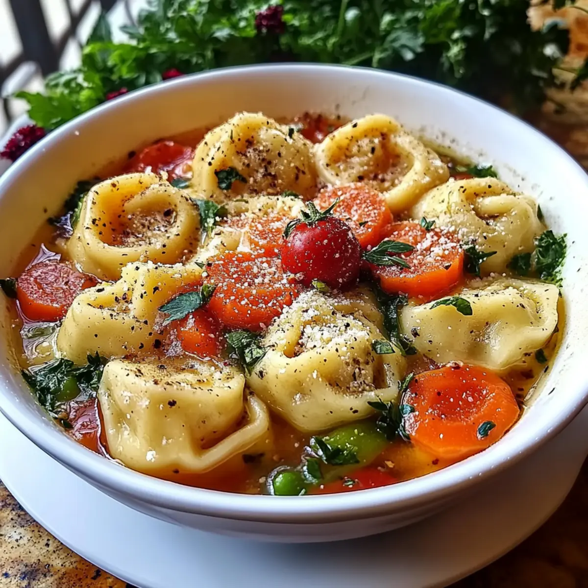Healthy Tortellini Soup