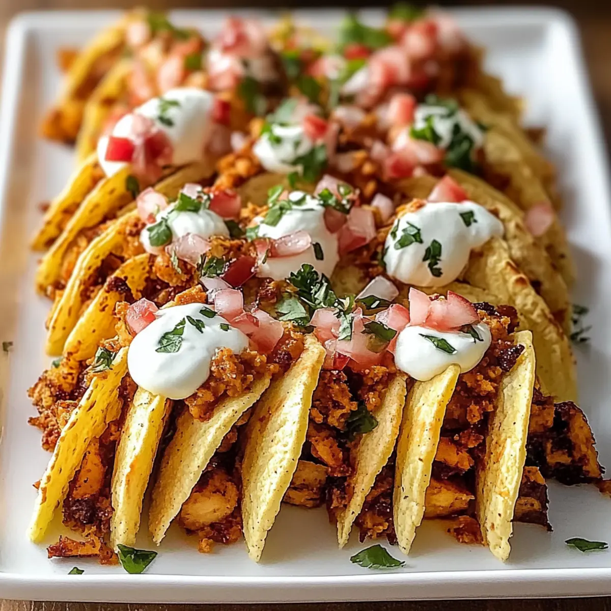 Mini Baked Chicken Tacos