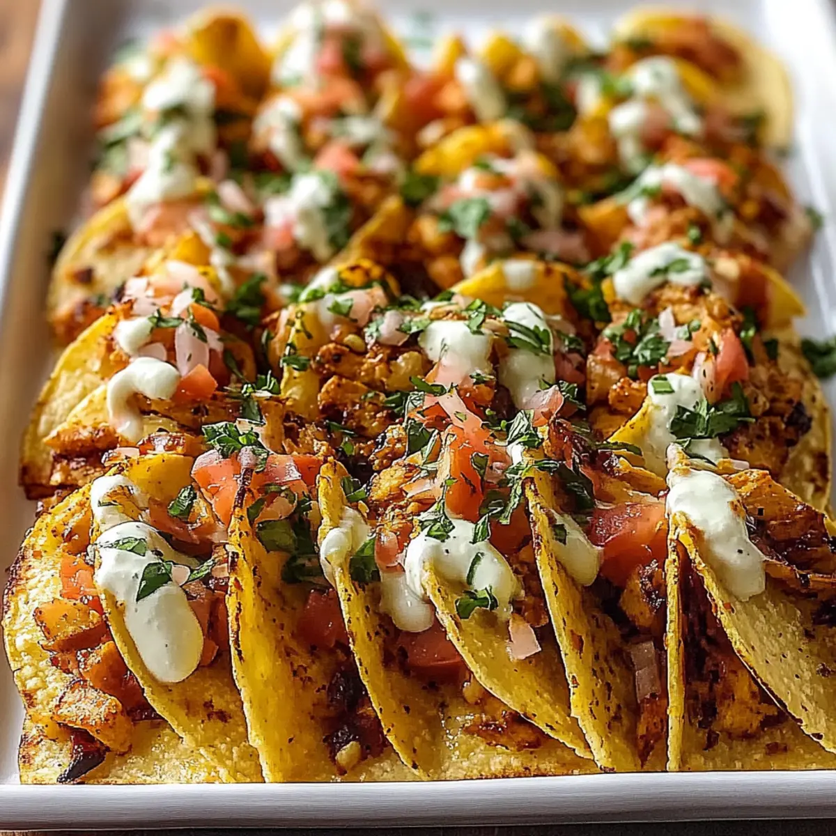 Mini Baked Chicken Tacos